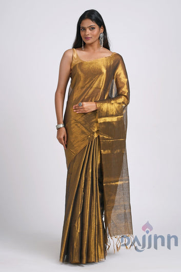 AYSR Boutique Trishika Golden Tissue Saree