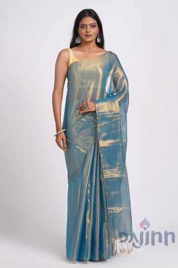 AYSR Boutique Trishika Blue Tissue Saree