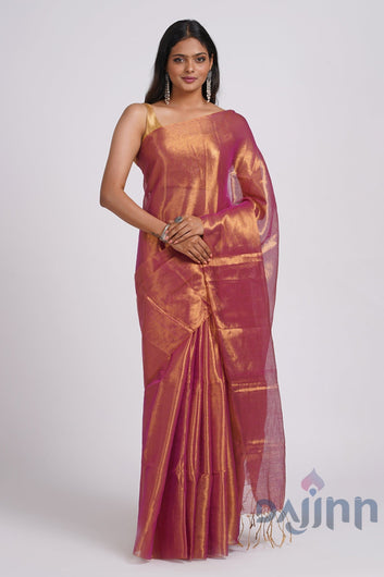 AYSR Boutique Trishika Magenta Tissue Saree