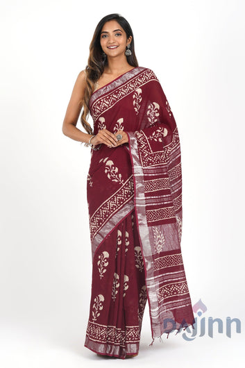 AYSR Boutique Saraswati Linen Saree