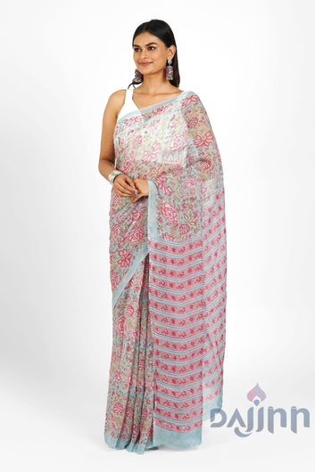 AYSR Boutique Sheer Serenity Organza Saree