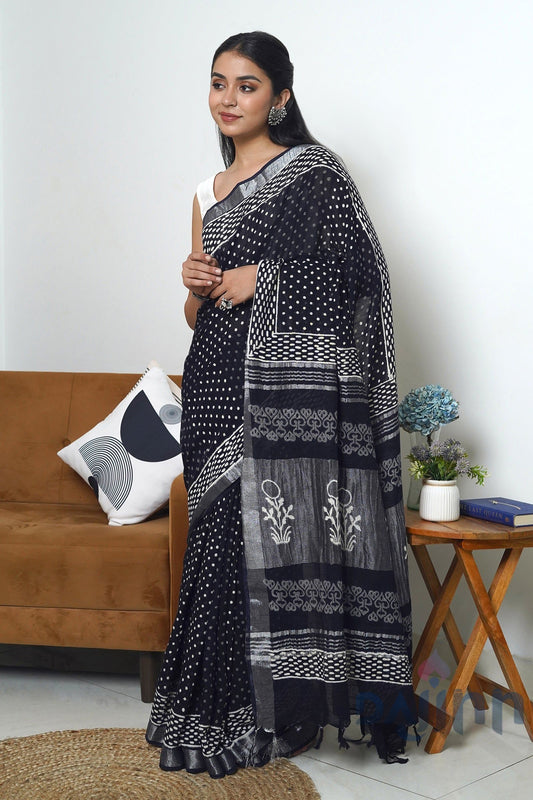 AYSR Boutique Linen Serenity Linen Saree