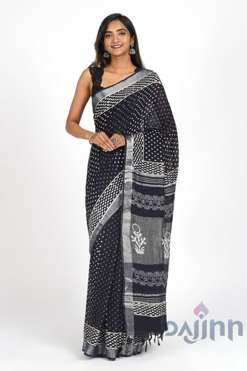 AYSR Boutique Linen Serenity Linen Saree