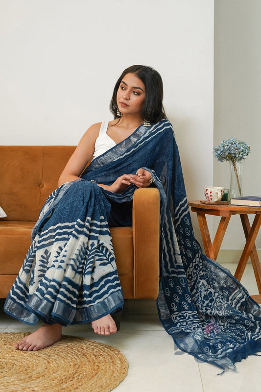 AYSR Boutique Coastal Linen Saree