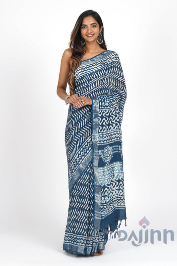 AYSR Boutique Linen Twilight Saree