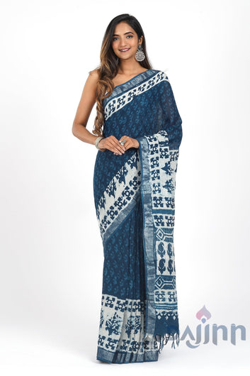 AYSR Boutique Moonlit Linen Saree