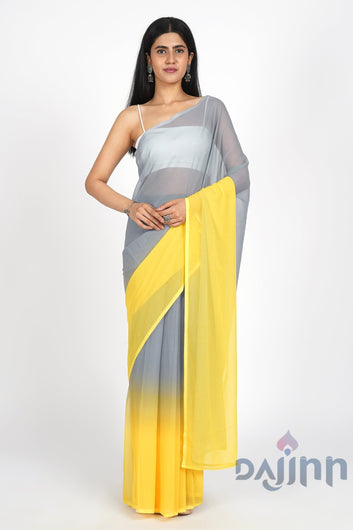 AYSR Boutique Celestial Sky Pre-Draped Saree