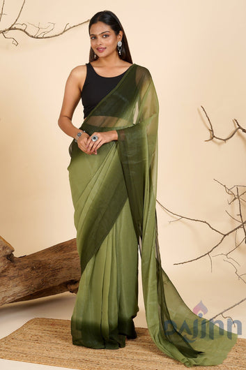 AYSR Boutique Mossy Meadow Pre-Draped Saree