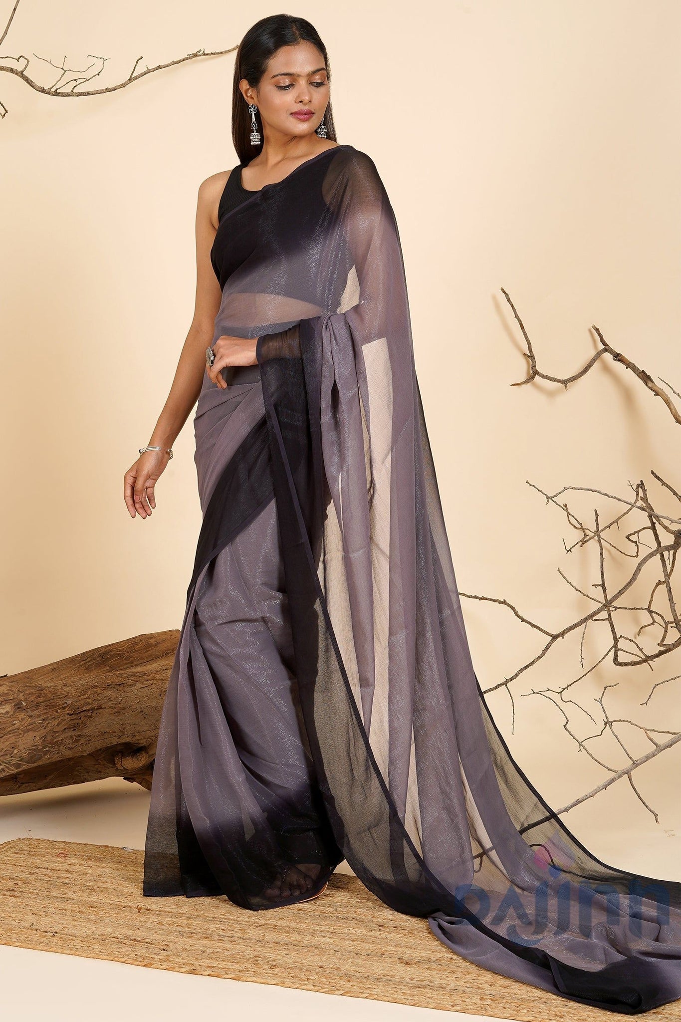 AYSR Boutique Mystic Mauve Pre-Draped Saree