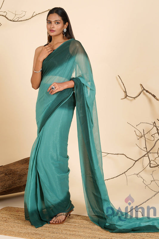 AYSR Boutique Whimsical Watercolor Pre-Draped Saree