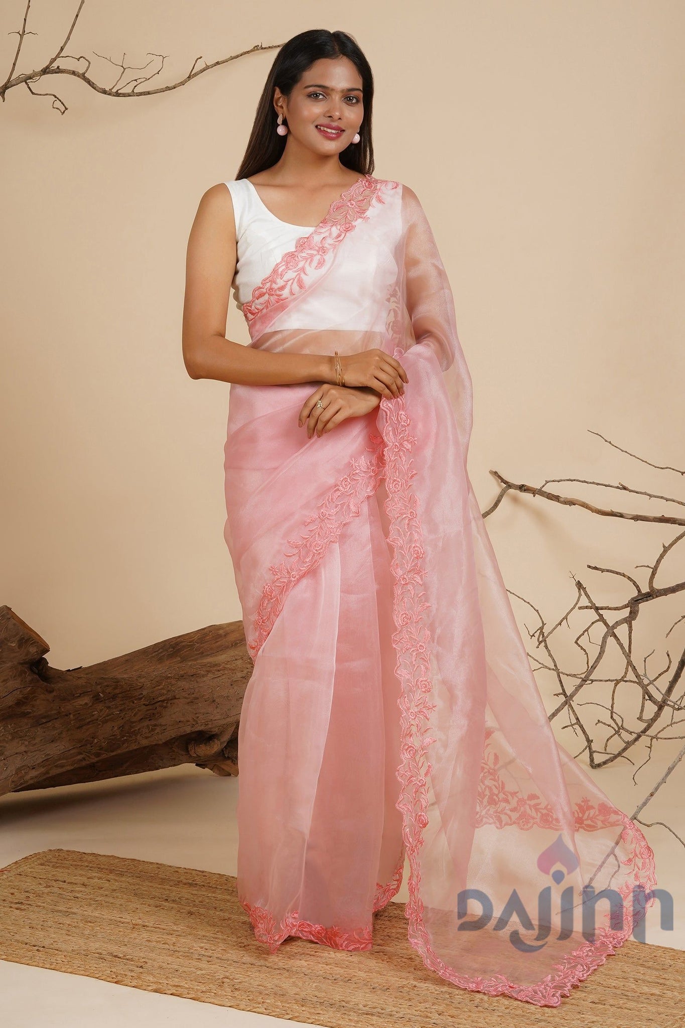 AYSR Boutique Blossom Breeze Organza Saree