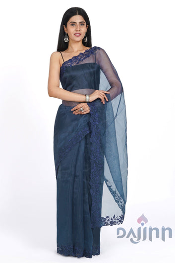 AYSR Boutique Ethereal Petunia Organza Saree