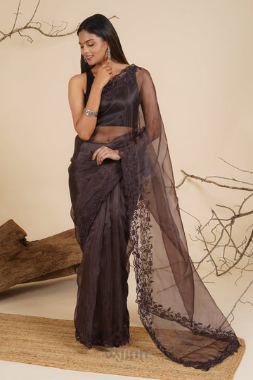 AYSR Boutique Whispering Willow Organza Saree
