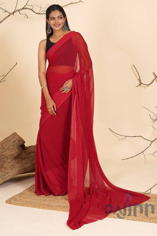 AYSR Boutique Ruby Rose Pre-Draped Saree