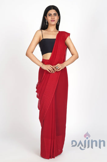 AYSR Boutique Ruby Rose Pre-Draped Saree