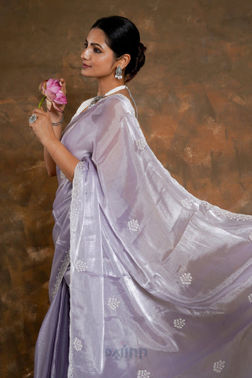 AYSR Boutique Vasanta Lilac Tissue Saree