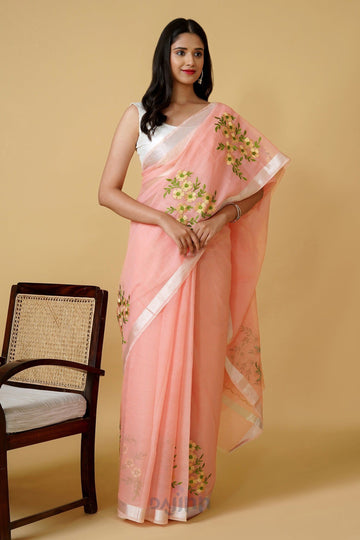 AYSR Boutique Rhea Kota Embroidered Saree