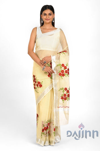 AYSR Boutique Riya Kota Embroidered Saree