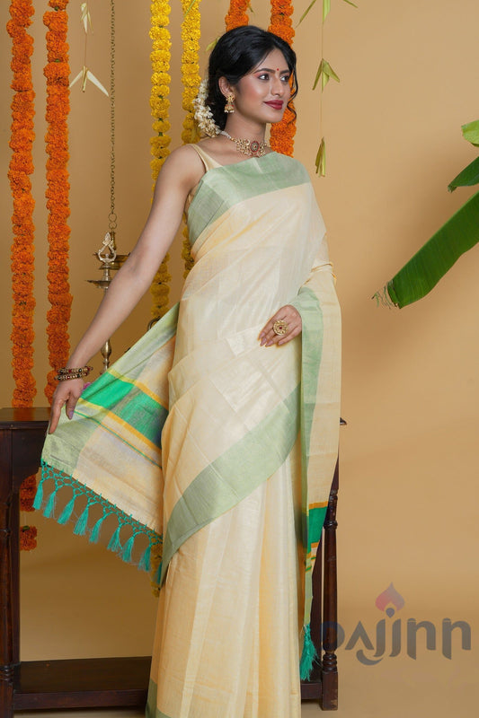 AYSR Boutique Muvatupuzha Kerala Tissue Turquoise Saree