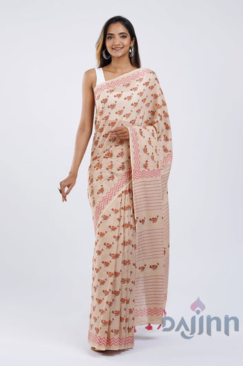 AYSR Boutique Chdhiya Udd Mulmul Cotton Saree