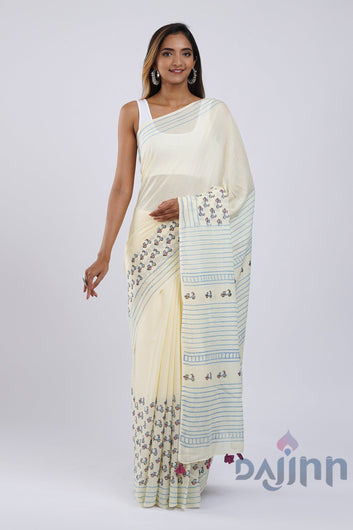 AYSR Boutique Chal meri Gaadi Mulmul Cotton Saree