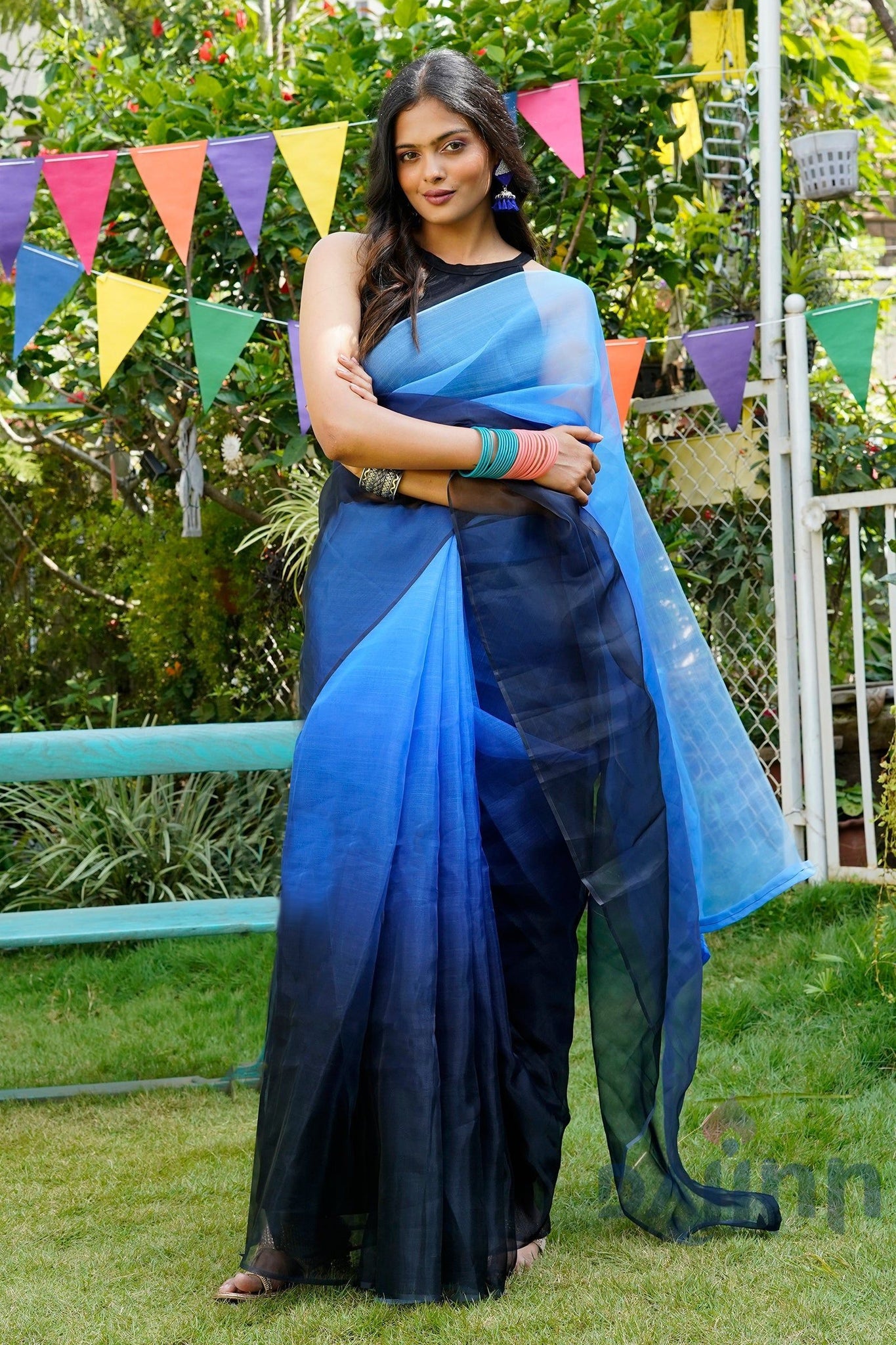 AYSR Boutique Gauravi Ombre Organza Saree