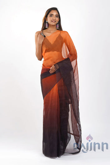 AYSR Boutique Aksaja Ombre Organza Saree