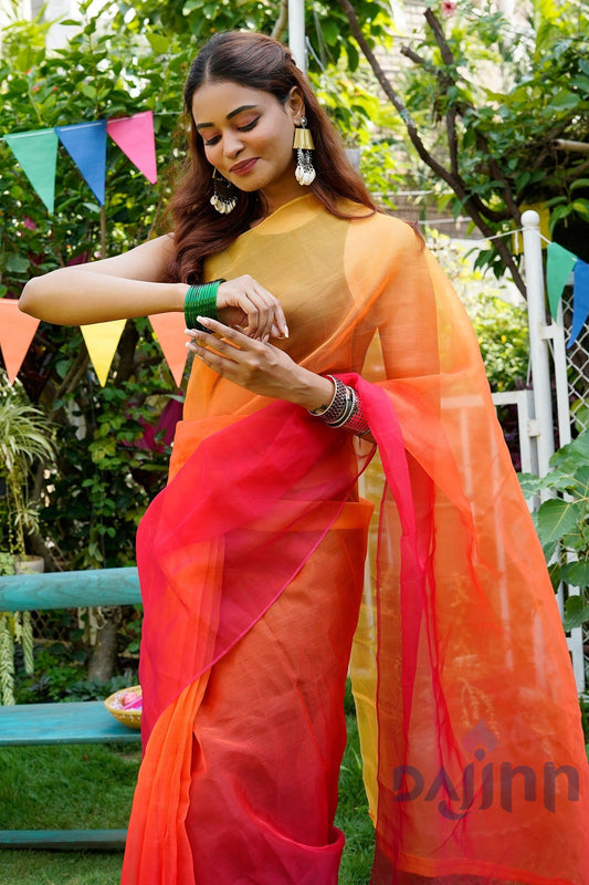 AYSR Boutique Oisha Ombre Organza Saree