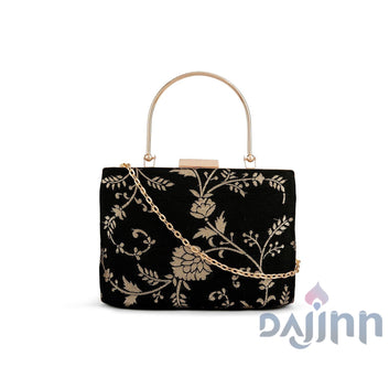 AYSR Boutique Ameesha Floral Brocade Clutch