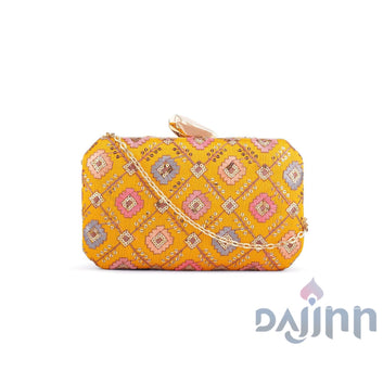 AYSR Boutique Minakshi Phulkari Threadwork Clutch