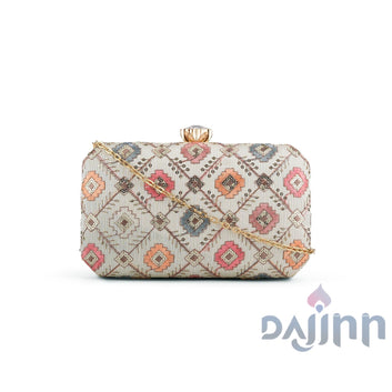 AYSR Boutique Pari Phulkari Threadwork Clutch