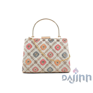 AYSR Boutique Sayantani Phulkari Threadwork Clutch