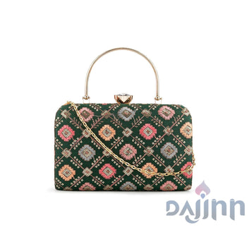 AYSR Boutique Chahak Threadwork Clutch