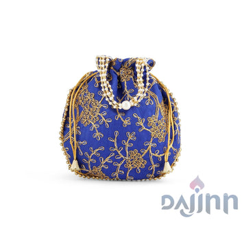 Yeh Haseen Vadiyan Blue Potli Bag