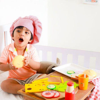 DaJinn Wooden Sandwich and Burger Cooking Set (3 Years+)