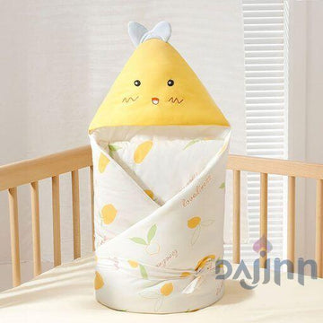 DaJinn Swaddle Blankets for Newborn Babies, Infant Wrap with Hood for Newborns with Soft and Breathable Fabric – Yellow