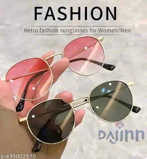 Dajinn Vintage Round Sunglasses – Women's eyewear with UV400 luxury flair