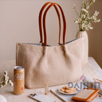 Dajinn The Essential Tote and Pochette Mini (Nude) Set