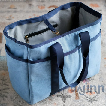 Dajinn Stonewash Blue Tote Bag