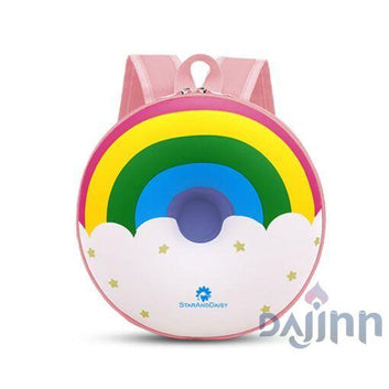 DaJinn Donut School Bag for Kids, Girls Boys Preschool Nursery Bag & Travel Bag for Children – Rainbow Pink