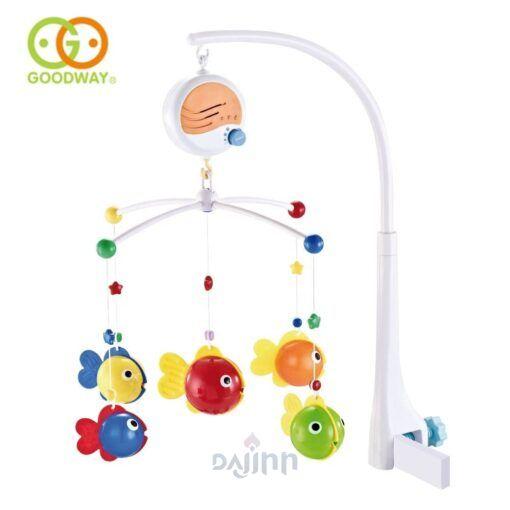 DaJinn Musical Bed Bell Rattles Baby Crib Mobile with Hanging Rotating Educational Toys Music Box Carousel 3 Timer (30 songs)