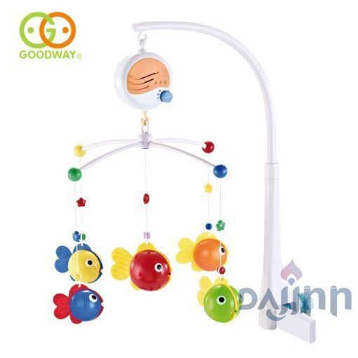 DaJinn Musical Bed Bell Rattles Baby Crib Mobile with Hanging Rotating Educational Toys Music Box Carousel 3 Timer (30 songs)