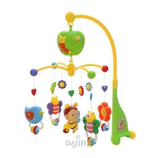 DaJinn Musical Bed Bell Rattles Baby Crib Mobile with Hanging Rotating Educational Toys Music Box Carousel 3 Timer