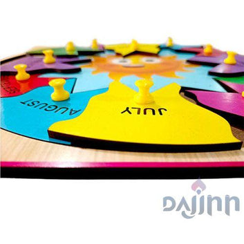 DaJinn Months Peg Board Puzzle -12*12 inch