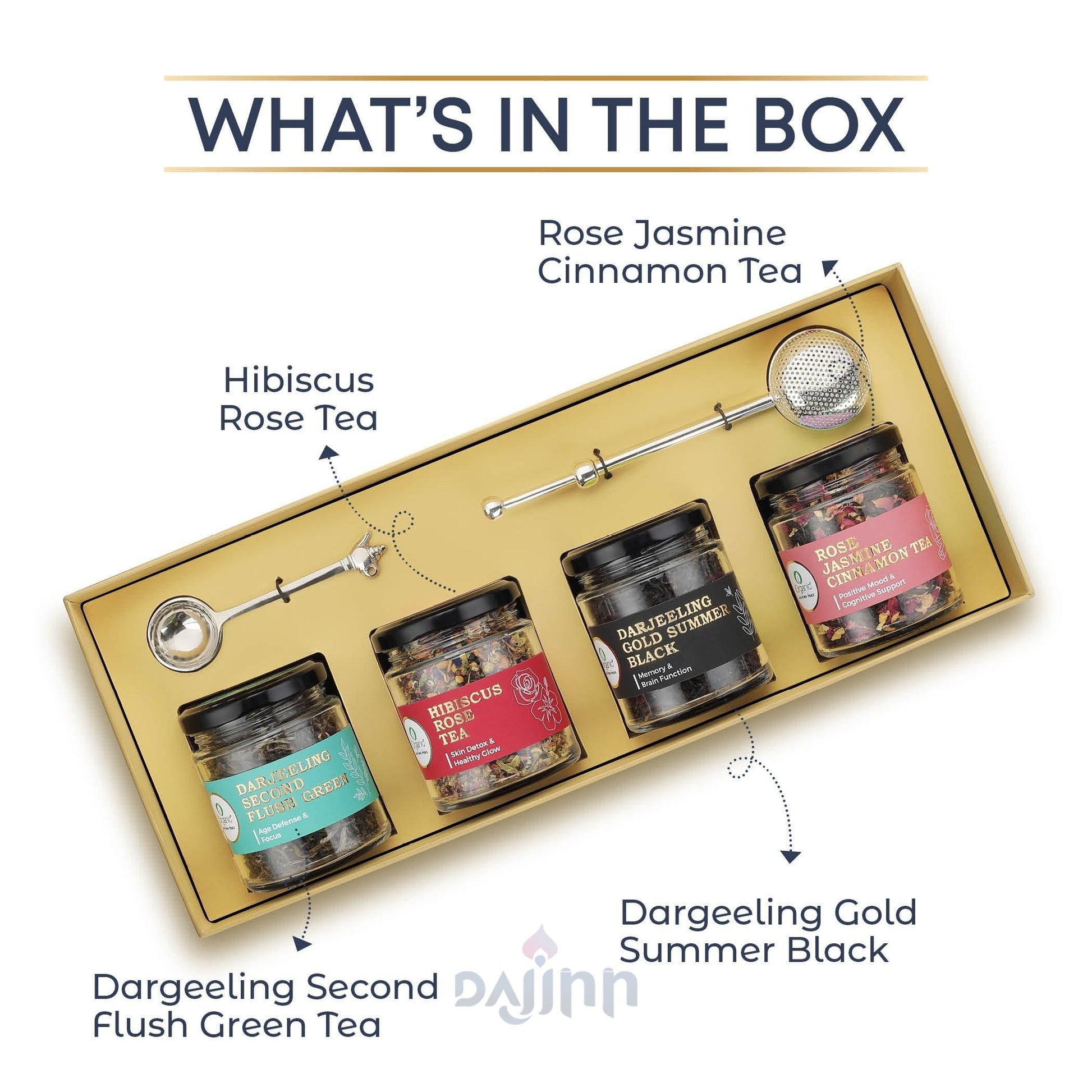 iorganic Alayam gift box assortment of 6 products organic teas, diwali gifting, festive gifting, wedding gifting, corporate gifting
