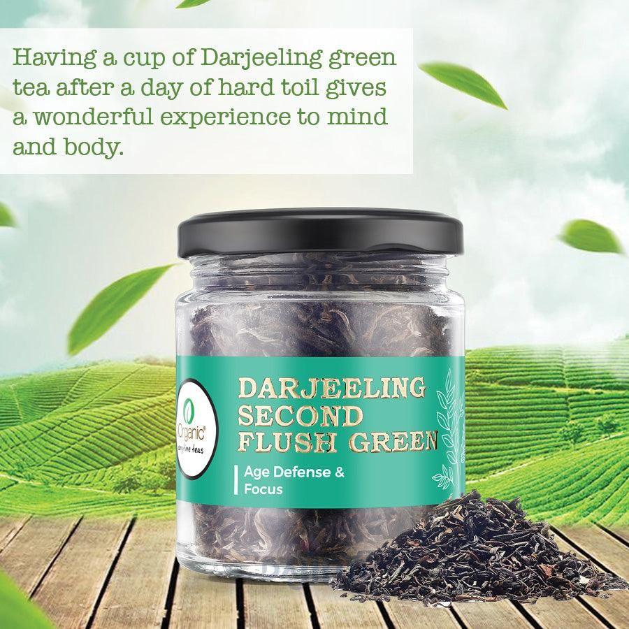 iorganic Darjeeling Second Flush Green Tea, Digestive Aid Tea, Immune Support Tea, Mood Enhancement Tea, Skin Health Tea