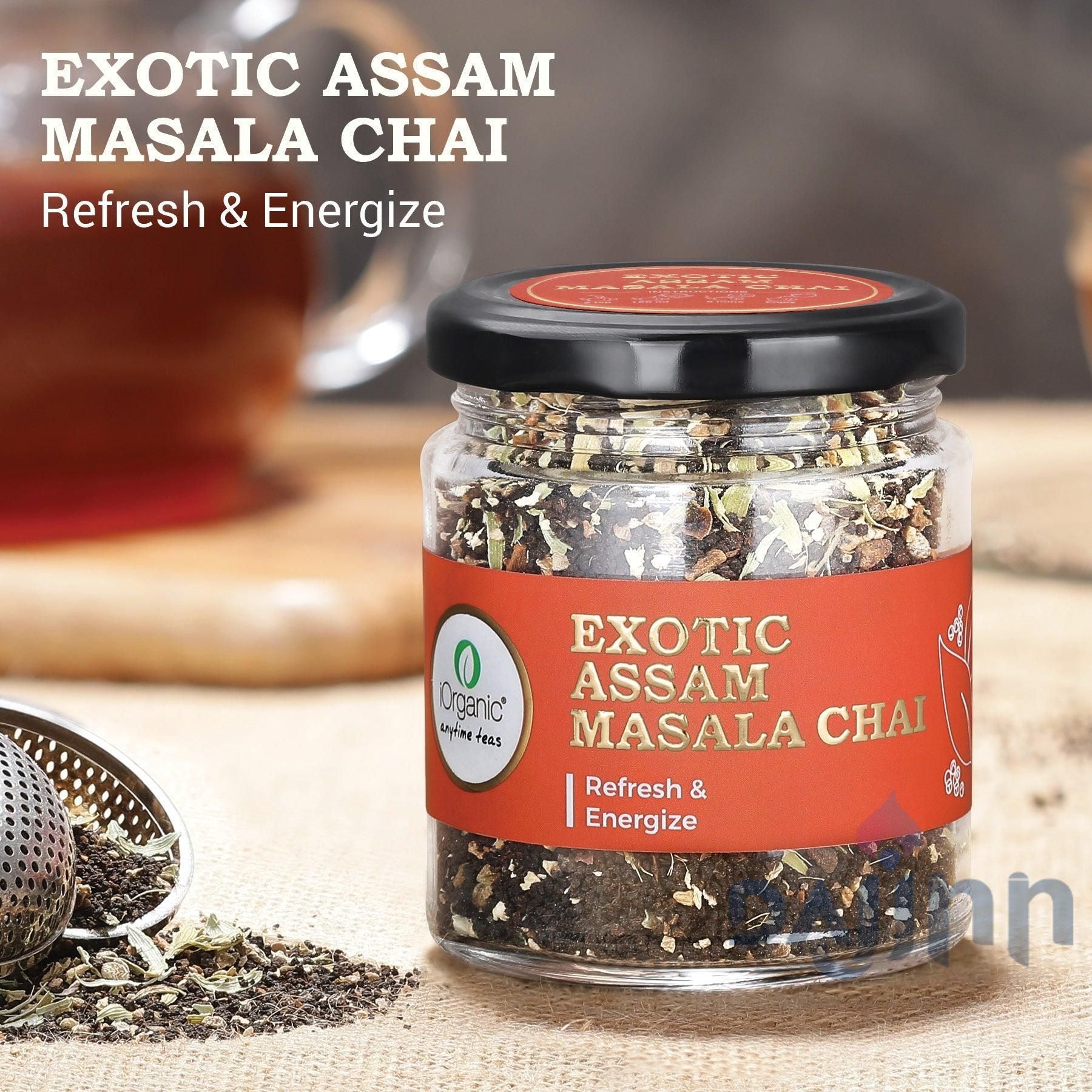 iorganic Exotic Assam Masala Chai / To Refresh and Energize, Energy Boost Tea, Improved Digestion Tea, Immune Support Tea, Warmth and Comfort Tea