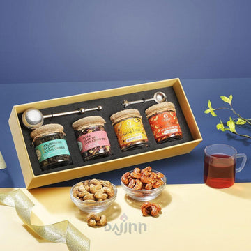 Sahaj Gift Box / Assortment of 6 Products / Organic Teas, Snacks & Teaware - iOrganic - iOrganic