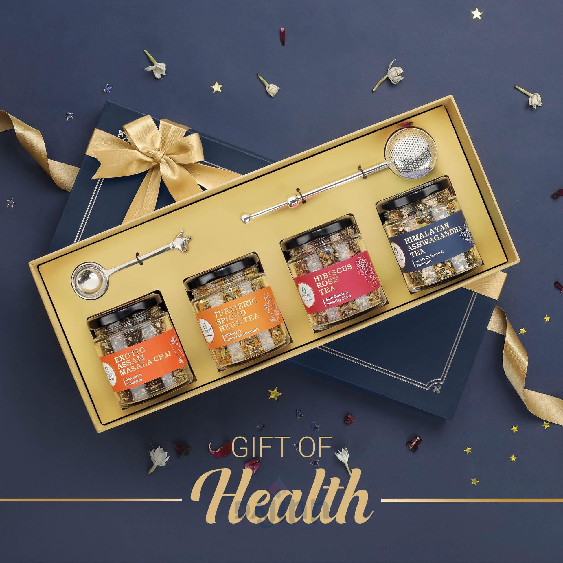 iorganic Utsav Gift Box / Assortment of 6 Products / Organic Teas & Teawares, diwali gifting, festive gifting, wedding gifting, corporate gifting