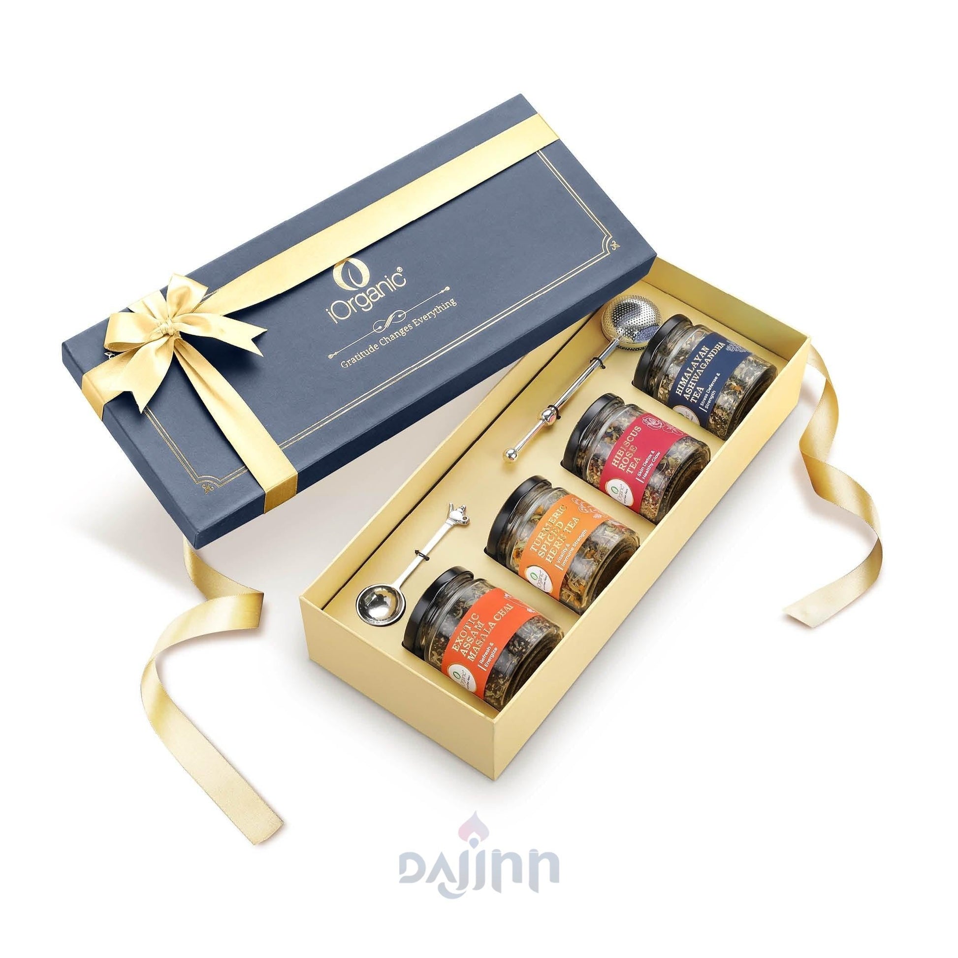 iorganic Utsav Gift Box / Assortment of 6 Products / Organic Teas & Teawares, diwali gifting, festive gifting, wedding gifting, corporate gifting